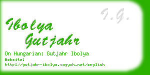 ibolya gutjahr business card